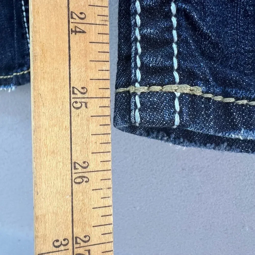 Silver Jean Co Jeans Women's Size 6 28 Dark Blue Santorini Capri Normcore - Picture 5 of 13